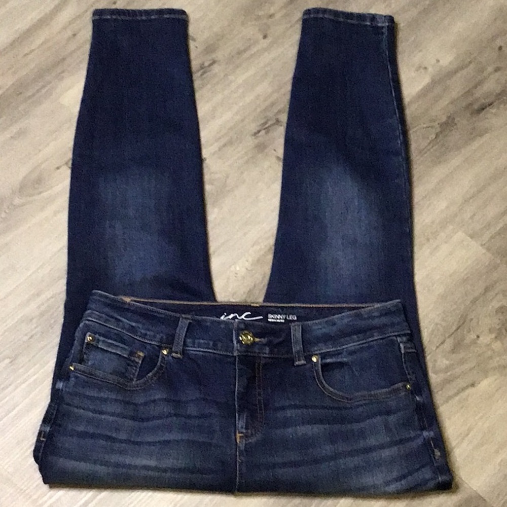 sac327🧵Skinny Leg High Rise w/27" Inseam INC Denim Jeans